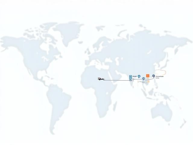 貨物追跡のタイムラインと地図のイラスト